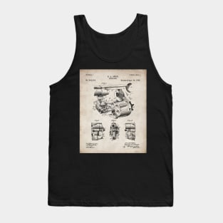 Vintage Revolver Patent - Gun Lover Firearms Shop Art - Antique Tank Top